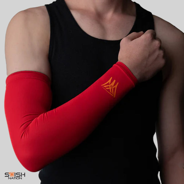 BlazeGuard Compression Arm Sleeve - Red