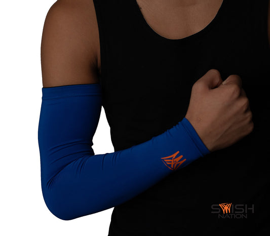 BlazeGuard Compression Arm Sleeve - Blue