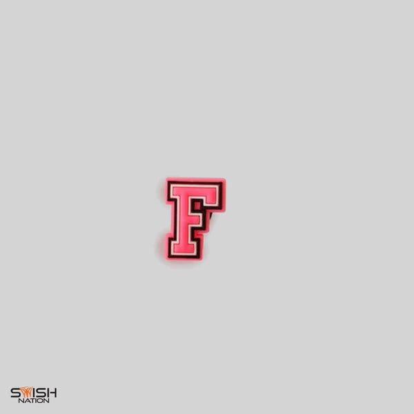 F - "Fast Break Pro" Hot Pink Jibbitz Charm