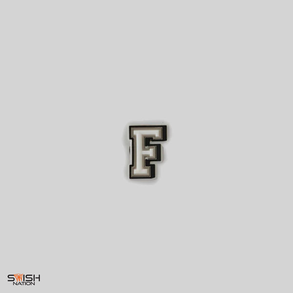 F - "Fast Break Pro" White Jibbitz Charm