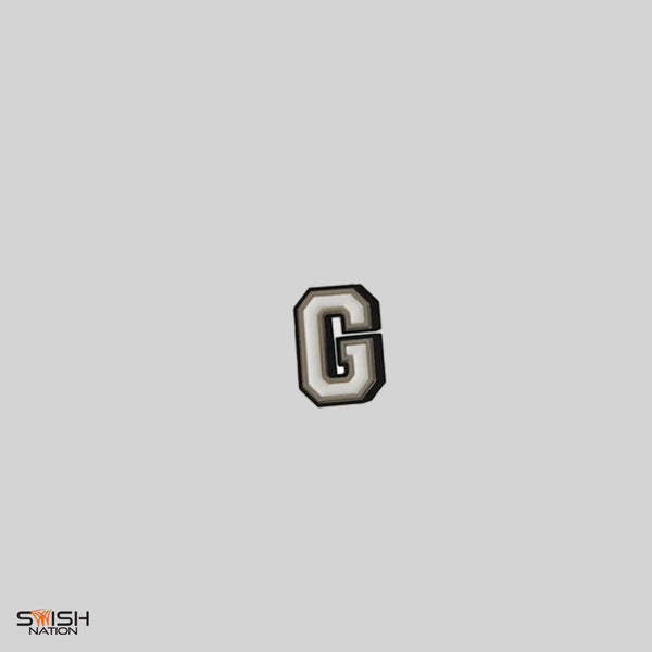 G - "Game Time Guru" White Jibbitz Charm