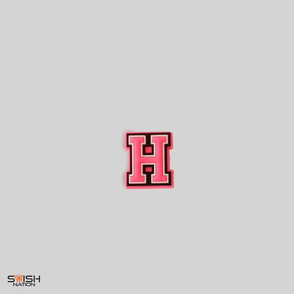 H - "Hoops Hero" Hot Pink Jibbitz Charm