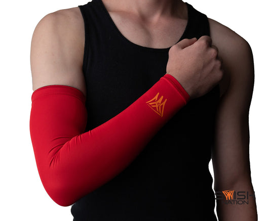 BlazeGuard Compression Arm Sleeve - Red